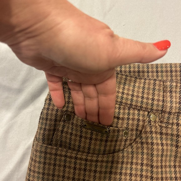 Vintage‎ Lauren Ralph Lauren Houndstooth Jeans 14 Straight Leg Old Money Classic - Picture 6 of 12